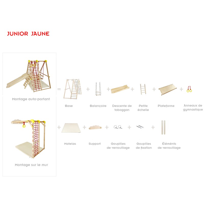 Complexe sportif junior jaune