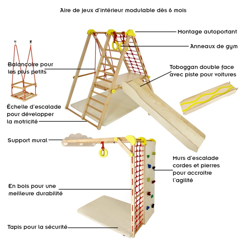 Terrain de jeux modulable 