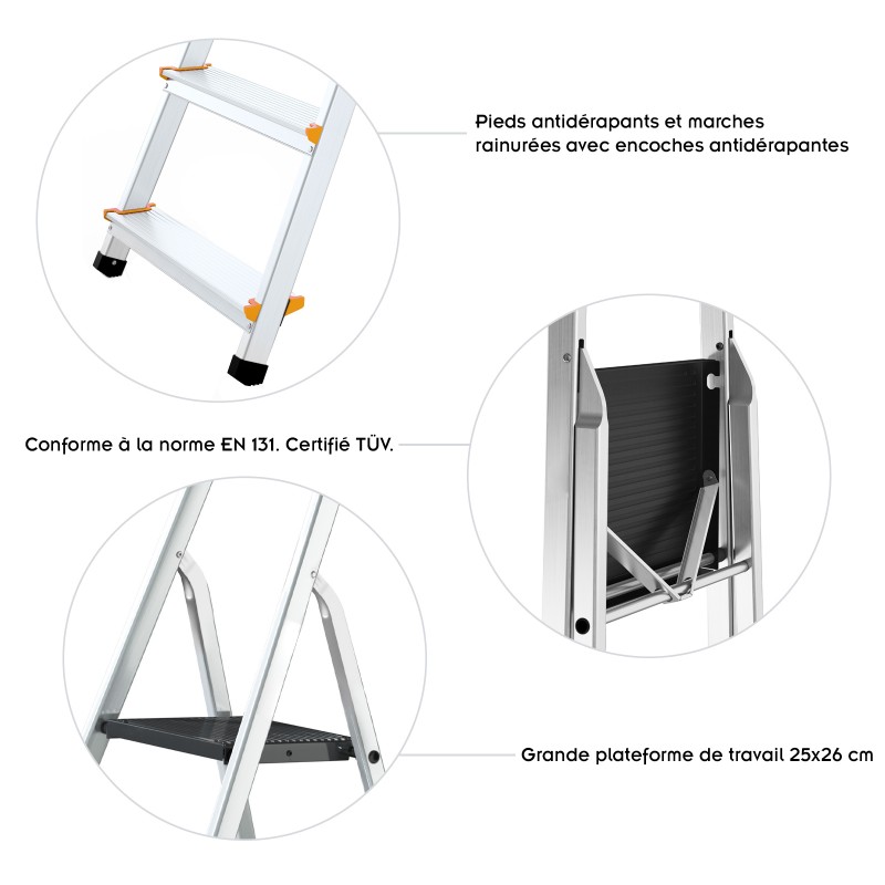 Escabeau en aluminium