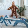 LOU Ensemble d'escalade Montessori : Triangle de Pikler avec rampe et arche d'apprentissage