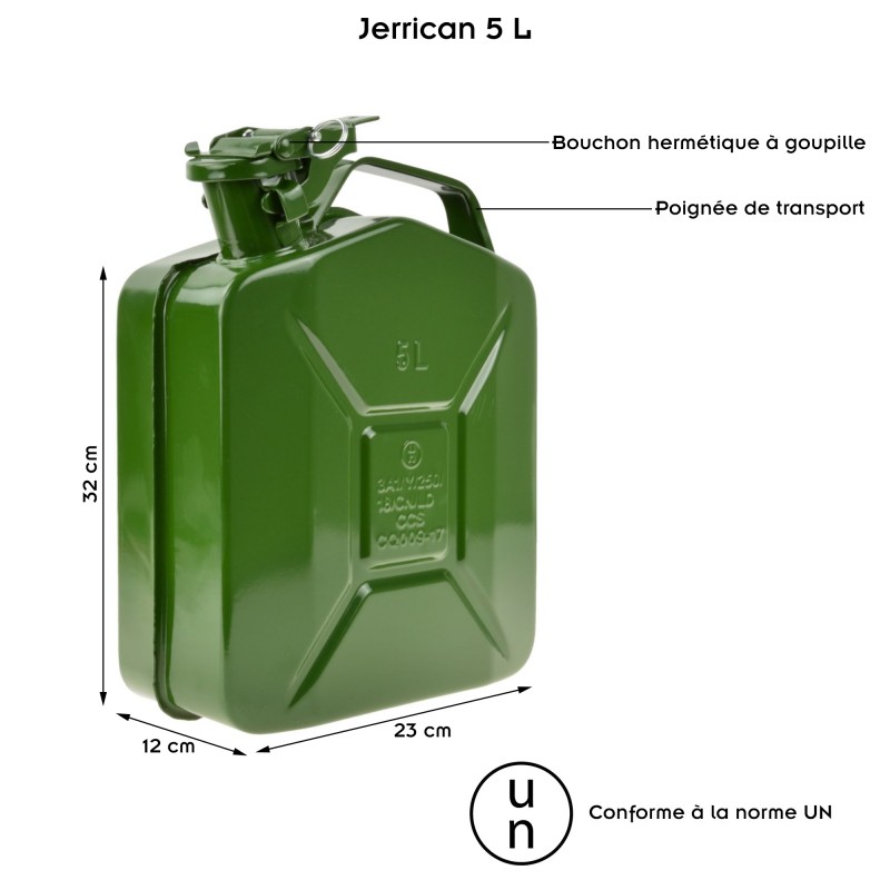 Jerrican en métal