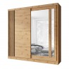 ARTIZ Armoire garde-robe 2 portes coulissantes miroir 200 x 215 cm