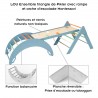 LOU Ensemble d'escalade Montessori : Triangle de Pikler avec rampe et arche d'apprentissage