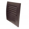 Grille d'aération intérieur extérieur avec moustiquaire 140x140mm