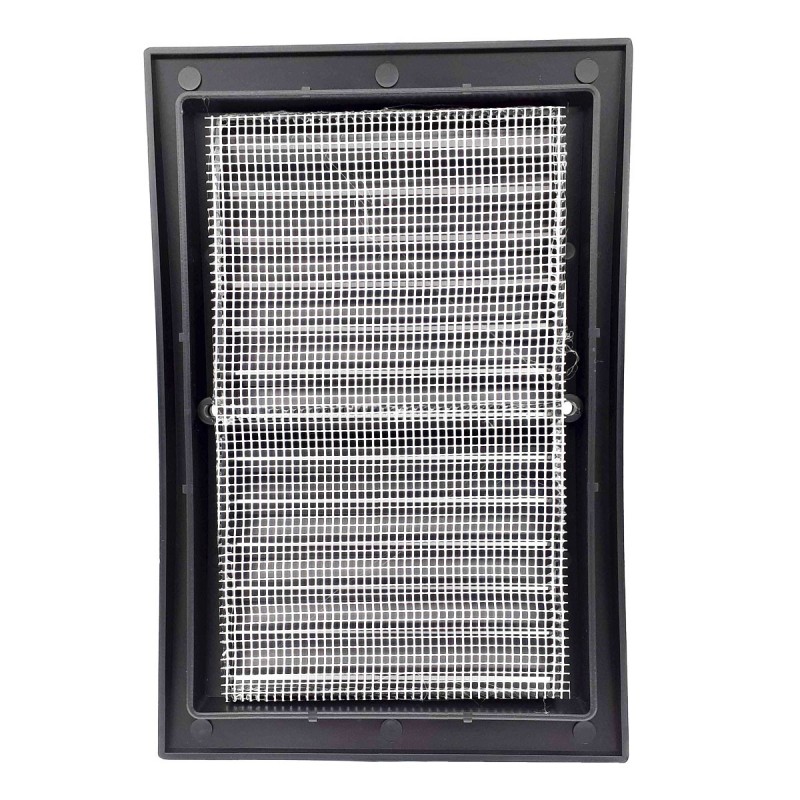 Grille intérieur extérieur plastique avec moustiquaire 140x210mm