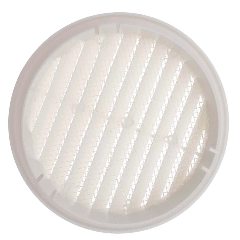 Grille ronde pour pvc et gaine avec moustiquaire Ø125