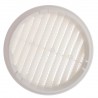 Grille ronde pour pvc et gaine avec moustiquaire Ø125