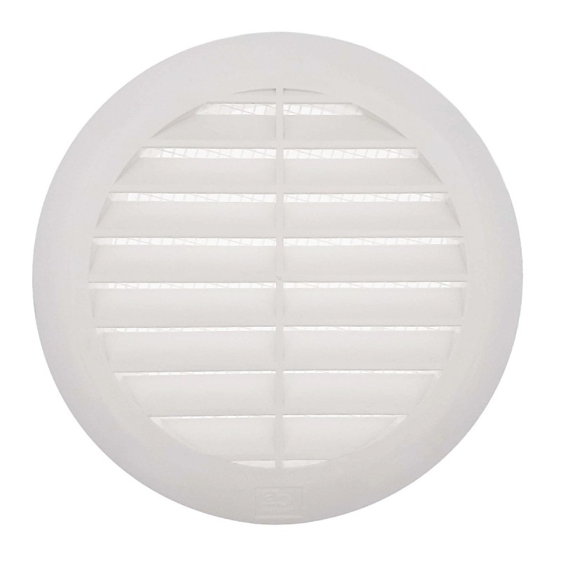 Grille ronde pour pvc et gaine avec moustiquaire Ø150