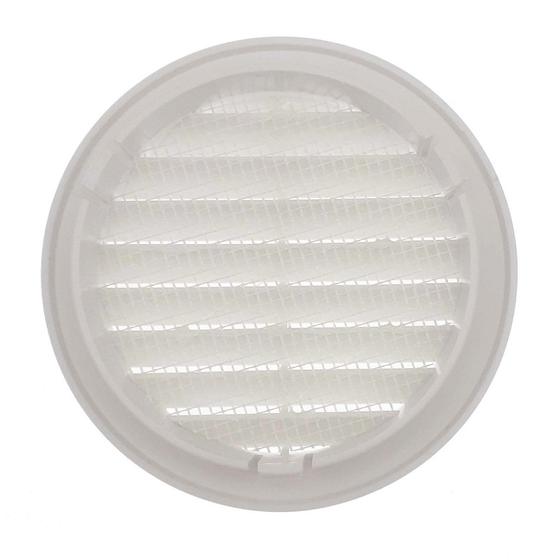 Grille ronde pour gaine et PVC avec moustiquaire Ø100