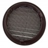 Grille ronde pour gaine et PVC avec moustiquaire Ø100