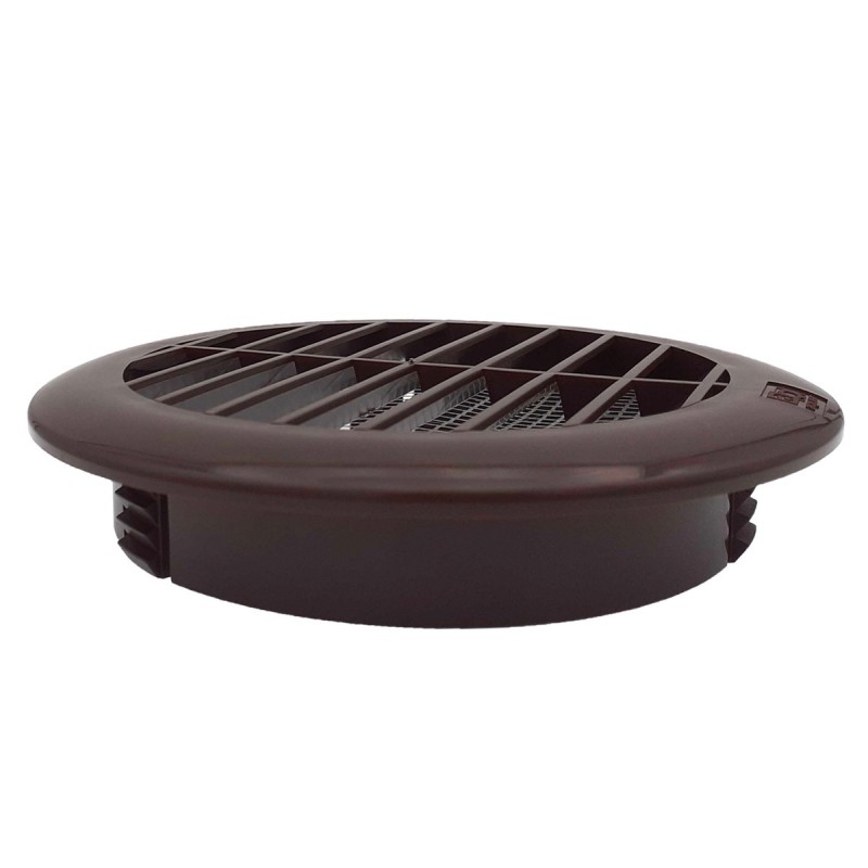 Grille ronde pour gaine et PVC avec moustiquaire Ø100