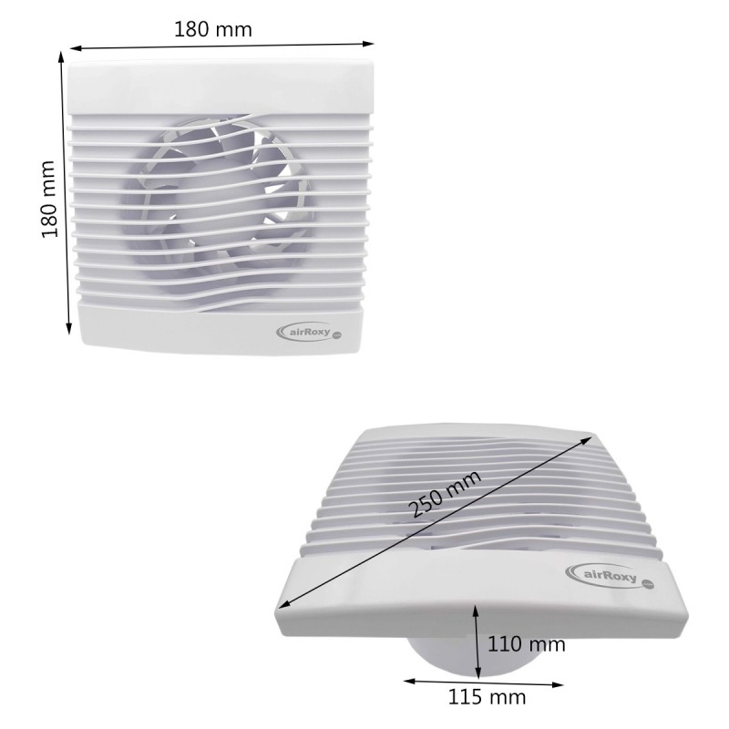 Extracteur d'air standard Ø125 158m3/h 16W