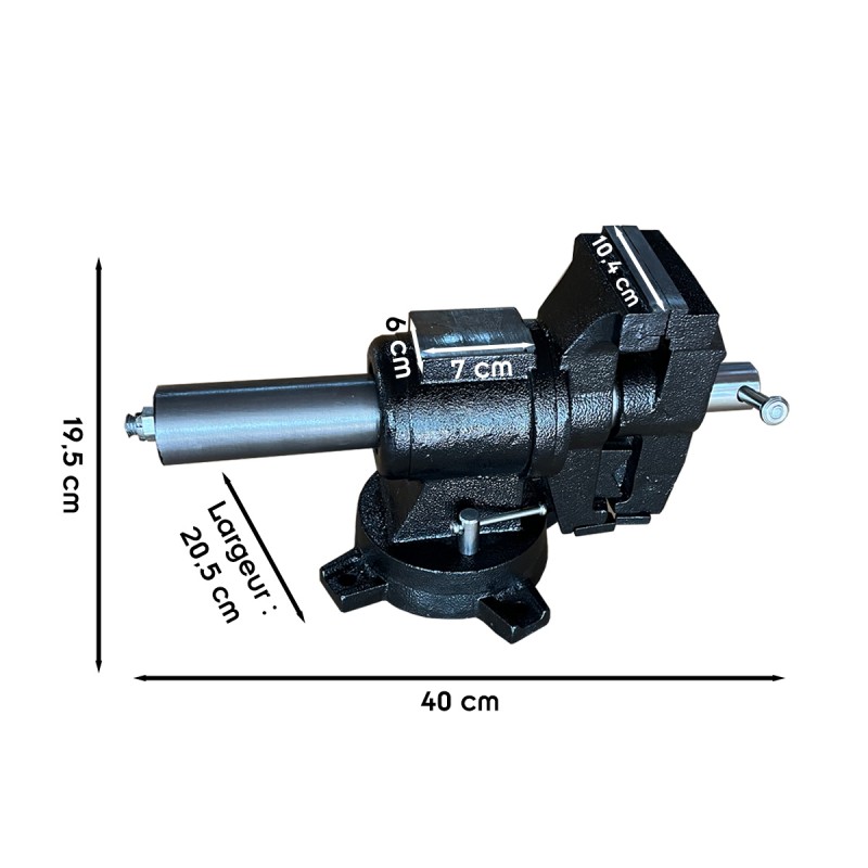 Etau polyvalent cylindrique base pivotante