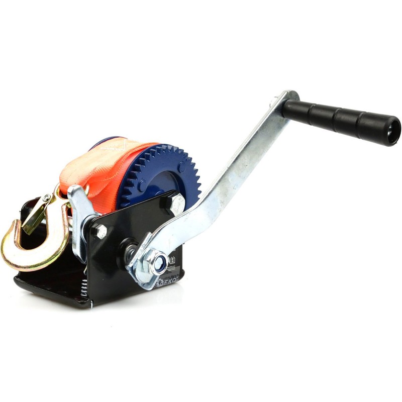 Treuil manuel à sangle - modèle-taille : charge max 363 kg longueur 5 m Treuil manuel à sangle - modèle-taille : charge max 363 kg longueur 5 m