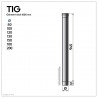 TIG1000 Conduit simple paroi étanche polycombustible longueur 100 cm