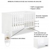 AMELIA Lit bébé 120x60 Blanc