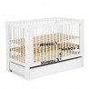 OLIVIA Lit bébé à barreaux 120x60