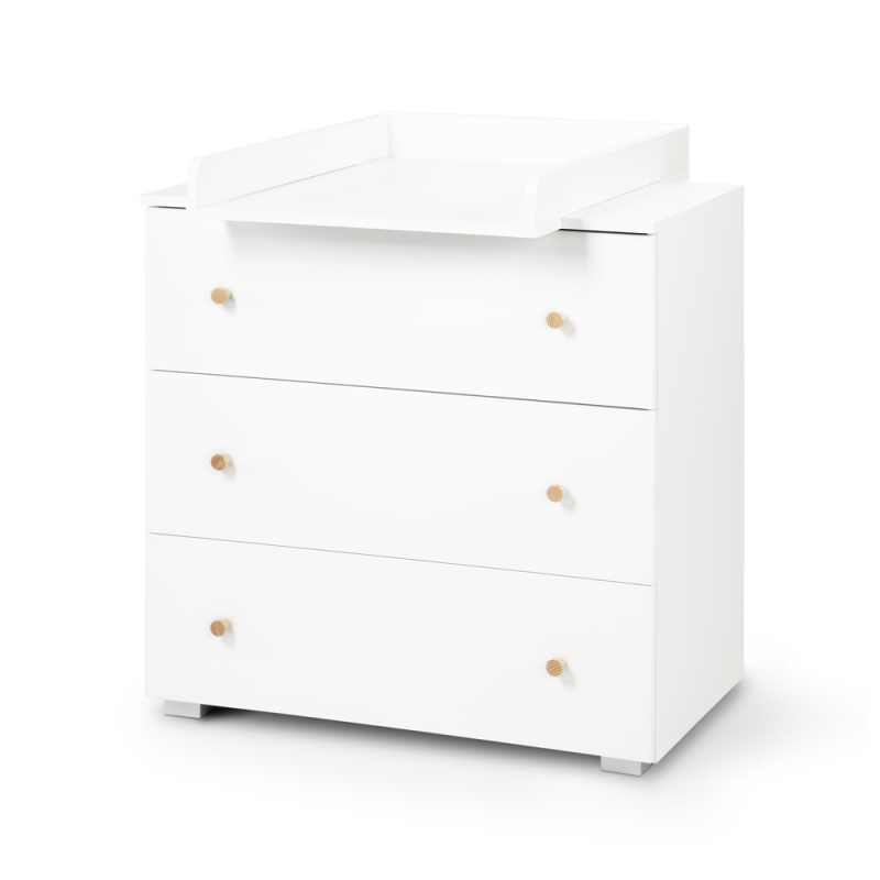 KAROLINA II Commode bébé avec plan à langer amovible et 3 tiroirs KAROLINA II Commode bébé avec plan à langer amovible et 3 tiroirs