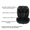 MAUI siège auto extensible pour enfant de 76 - 150 cm sans isofix nouvelles normes R129/2