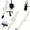 OGROD Lot d'outils de jardinage