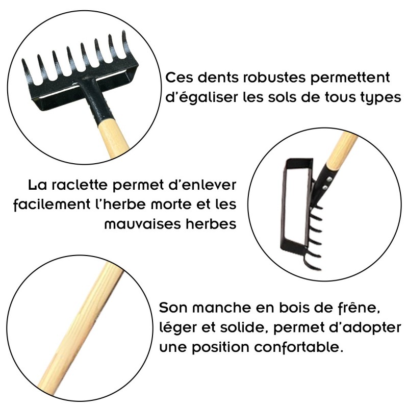 OGROD Lot d'outils de jardinage