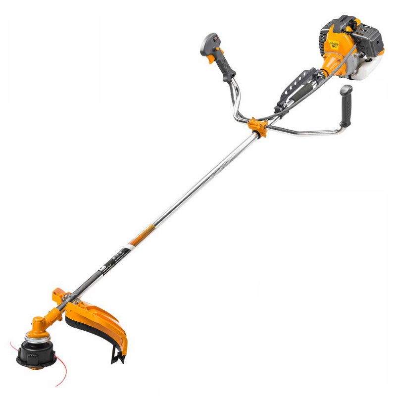 Débroussailleuse thermique avec moteur 2 temps 49 cm³ 6 CV effectif + kit d'accessoires
