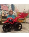 MAXIMUS Bulldozer rouge pour jouets jardin plage
