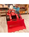 MAXIMUS Bulldozer rouge pour jouets jardin plage