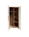 BRUNO Armoire penderie 2 portes 87x193 cm en bois clair design intemporel