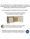 BRUNO Ensemble de meubles de salon Vitrine Vaisselier Meuble TV Étagère