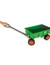 Grand chariot enfant à tirer remorque de jardin avec porte basculante