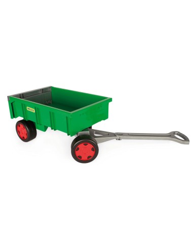 Grand chariot enfant à tirer remorque de jardin avec porte basculante Grand chariot enfant à tirer remorque de jardin avec porte basculante