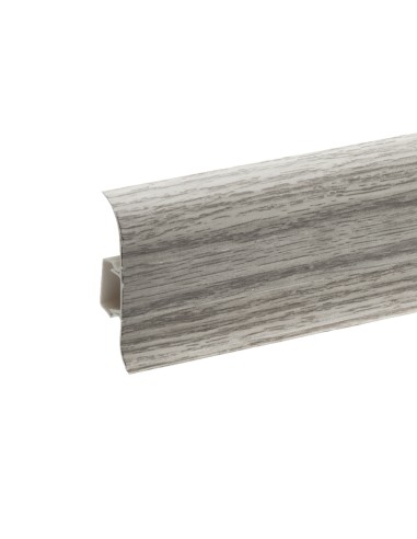 Plinthes goulotte passe-câble PVC 59 mm - 1,10 m avec raccords inclus Plinthes goulotte passe-câble PVC 59 mm - 1,10 m avec raccords inclus