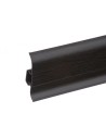 Plinthes goulotte passe-câble PVC 59 mm - 1,10 m avec raccords inclus