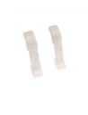 Plinthes goulotte passe-câble PVC 59 mm - 1,10 m avec raccords inclus