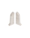 Plinthes goulotte passe-câble PVC 59 mm - 1,10 m avec raccords inclus