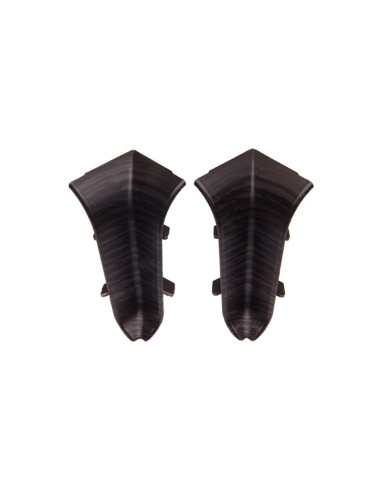 Lot de 2 angles intérieurs pour plinthe PVC 59 mm Lot de 2 angles intérieurs pour plinthe PVC 59 mm
