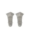 Lot de 2 angles intérieurs pour plinthe PVC 59 mm