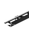 Profilé de finition en aluminium pour carrelage angle droit 10 mm longueur 2,5 m