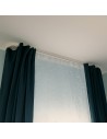 SIMI rail de tringle de plafond en PVC avec les glissières 120 Simple droit