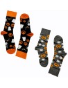 Chaussettes fantaisie unisexes en coton taille unique 37-44