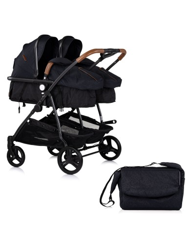 Poussette jumeaux ou enfants rapprochés avec ou sans siège auto Poussette jumeaux ou enfants rapprochés avec ou sans siège auto