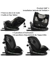 Siège auto AZURE i-Size 360° Isofix 40 à 150 cm inclinable