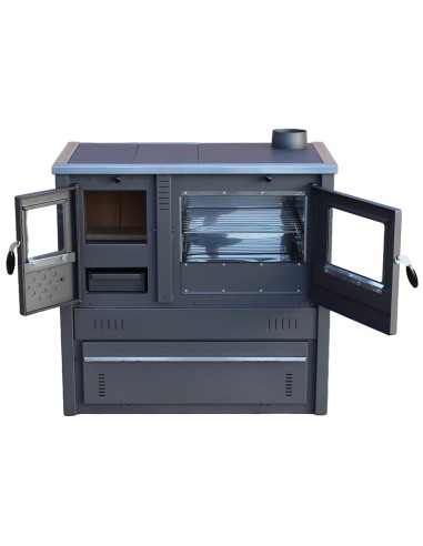 CELIMIKA ECO Cuisinière à bois A+ 10 kW poêle à bois avec four