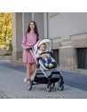 VISTA Poussette combinée jusqu'à 22 kg nacelle souple + assise classique avec cosy i-Size et base Isofix en option