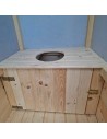 Toilette Sèche extérieure en bois naturel