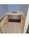 Toilette Sèche extérieure en bois naturel