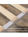 NAMARA Sommier à lattes robuste avec pieds en acier - Montage facile -