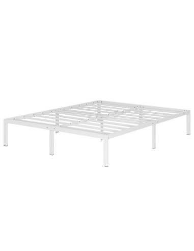 SAPPHO Cadre de lit en acier avec espace de rangement - Montage facile -