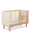 LAURA Ensemble bébé commode et lit évolutif 120x60 Champagne